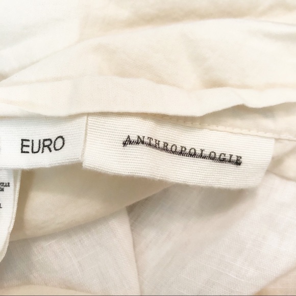 Anthropologie Tasseled Linen Euro Sham - Picture 5 of 5